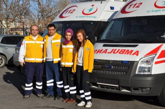 Aksaray`a 8 Adet Yeni Ambulans