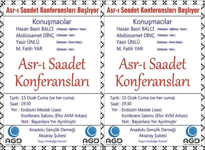 Asr-ı Saadet Konferansları