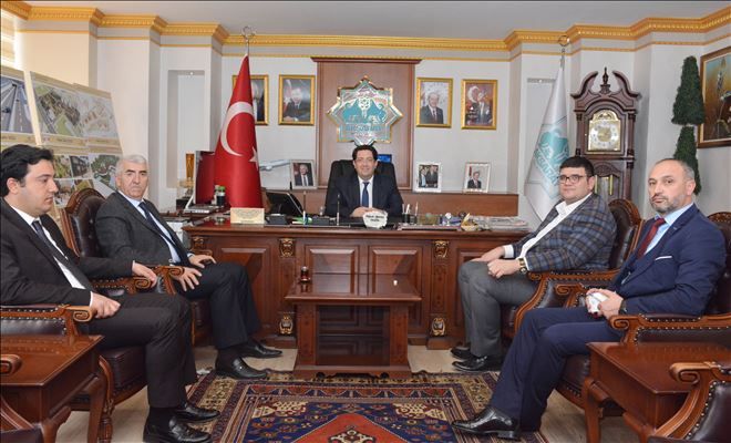 Aksaray Ülkü Ocakları Başkanı Sercan Belgemen Başkan Yazgı´yı Ziyaret Etti