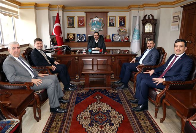 Ak Parti Aksaray Belediye Başkan Adayı Evren Dinçer Başkan Yazgı´yı Ziyaret Etti
