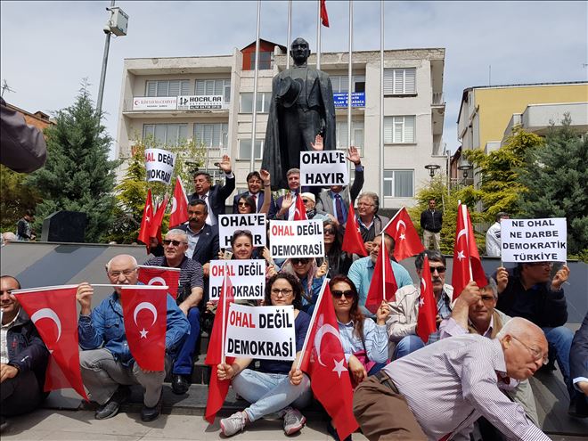 Aksaray CHP Ohal Değil Demokrasi İstiyoruz
