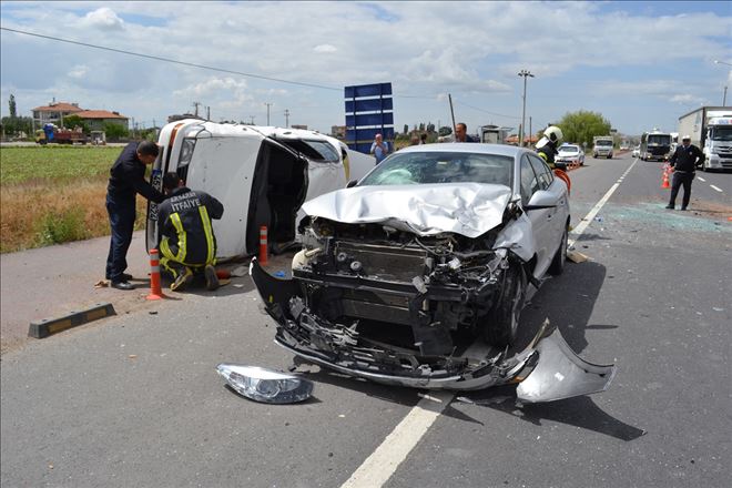 Aksaray´da trafik kazası: 4 yaralı