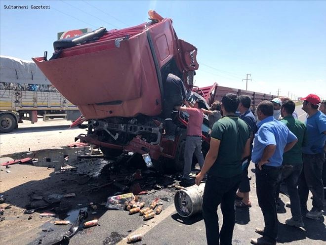 Aksaray Konya kara yolunda kaza;1 kişi ağır yaralandı