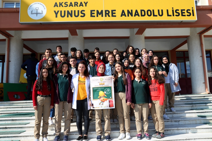 Yunus Emre Anadolu Lisesi, Aksaray Belediyesinin Geri Dönüşüm Projesine Destek Verdi 