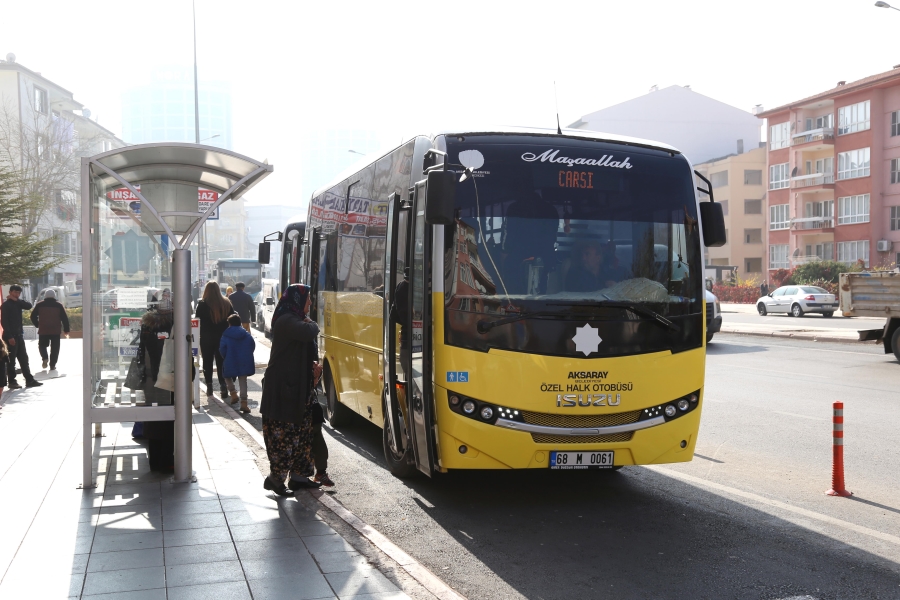 Aksaray’da Halk Otobüsleri Organize Bölgesine Sefer Başattı