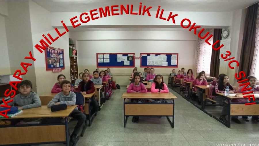 Aksaray Milli Egemenlik İlk Okulu 3/C Sınıfı Öğretmeninden Öğrencilere Jest 