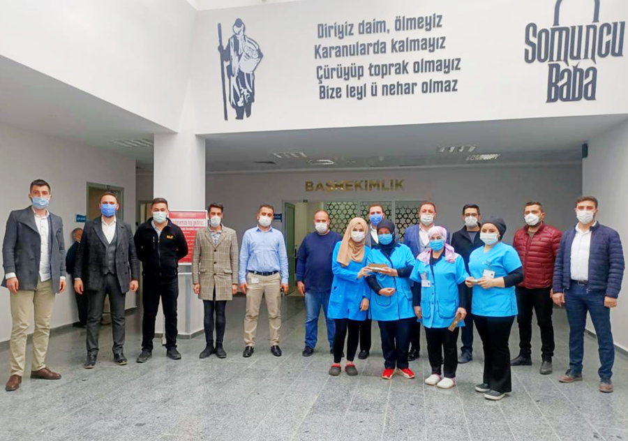 Aksaray genç MÜSİAD sağlık ordusu neferlerini ziyaret etti