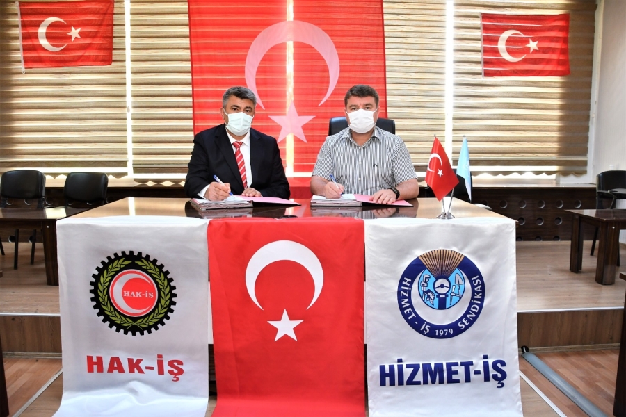 Aksaray Belediyesi ve Hizmet İş Sendikası arasında toplu iş sözleşmesi imzalandı.