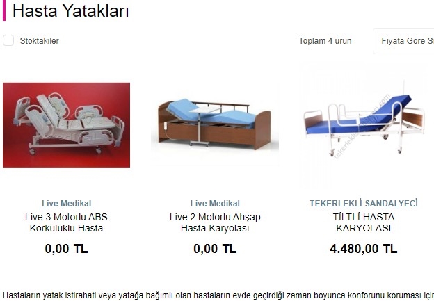Hasta Yatağı Fiyatları