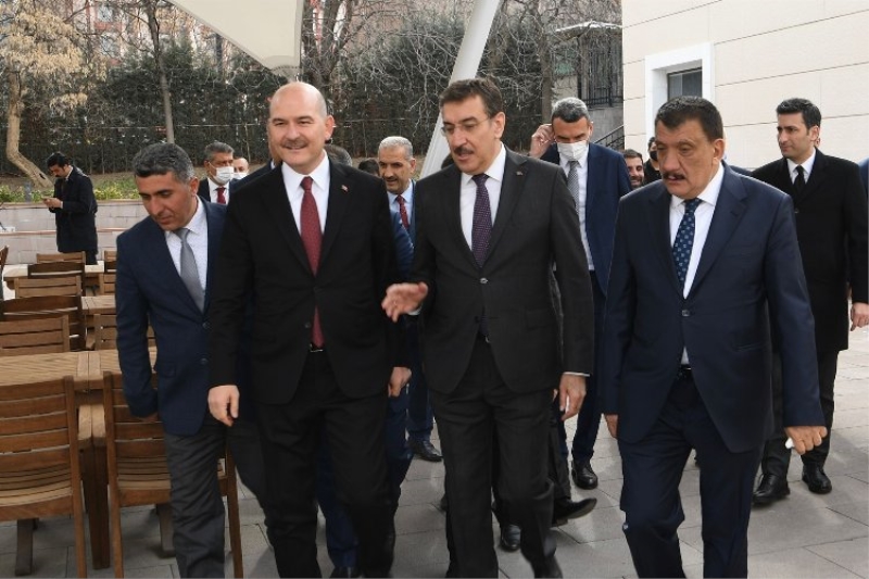 Başkan Gürkan, muhtarlarla birlikte Bakan Soylu ile Ankara