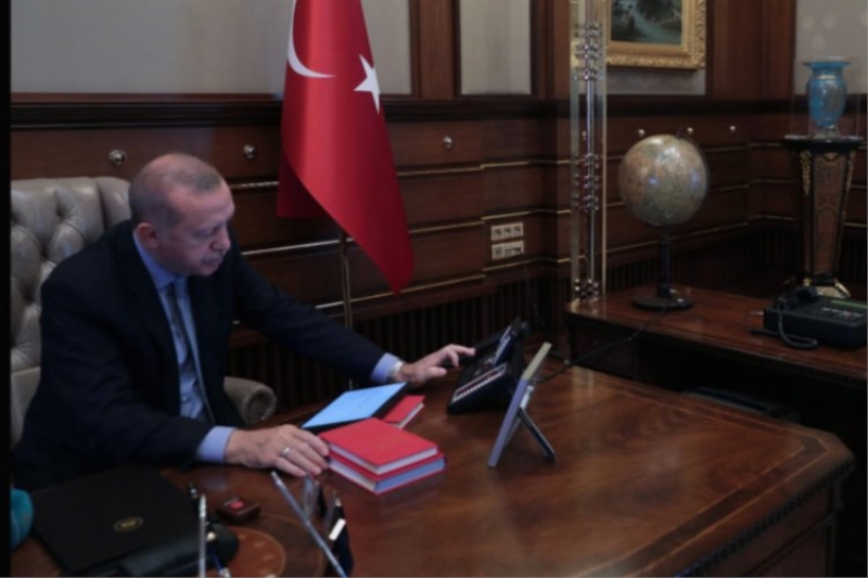 Cumhurbaşkanı Erdoğan iki liderle telefonda 