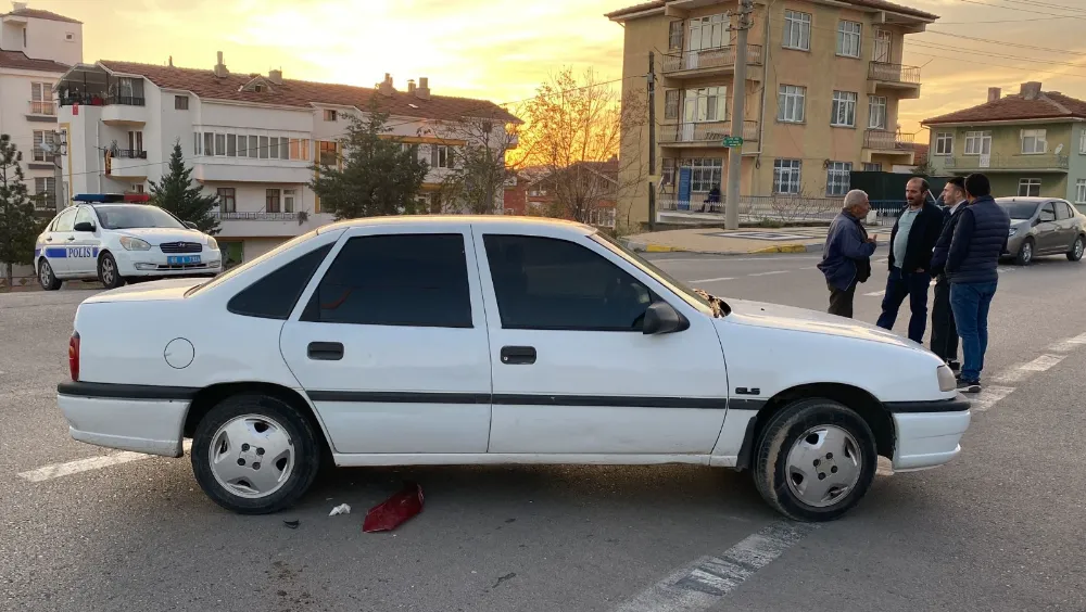 Aksaray da meydana gelen trafik kazasında 1 kişi yaralandı 