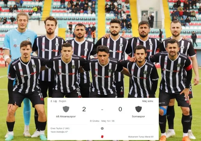  5 Maçtır Galip Gelemeyen Aksarayspor Somaspor’u 2-0 Mağlup Etti.