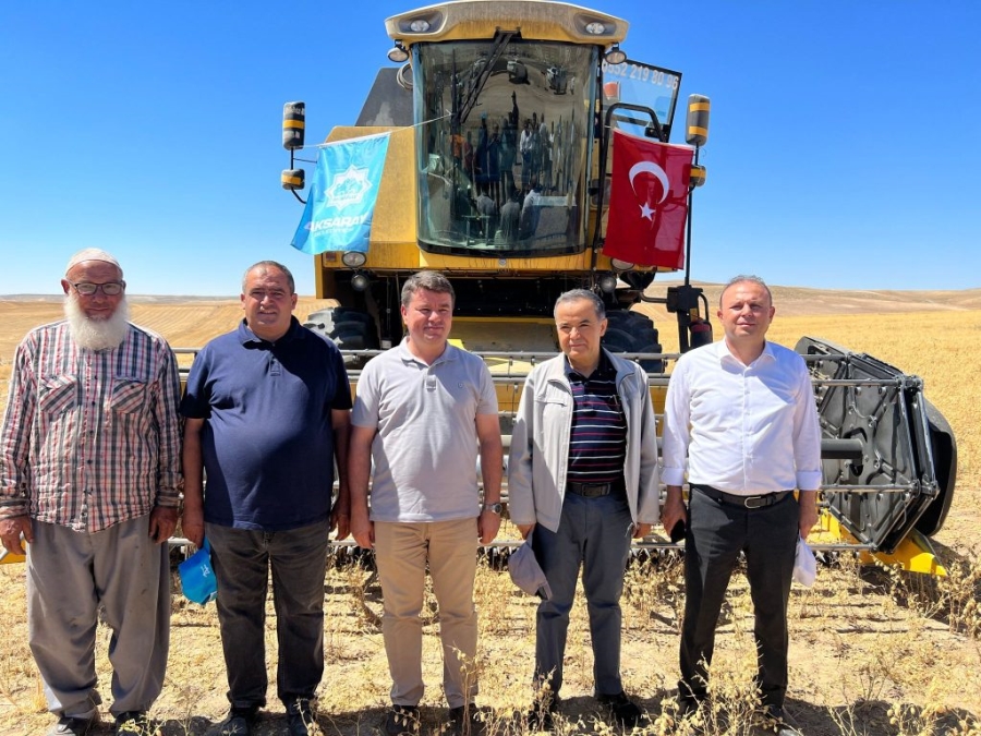 Aksaray belediyesi tarafından ekimi gerçekleştirilen 500 dönüm nohut