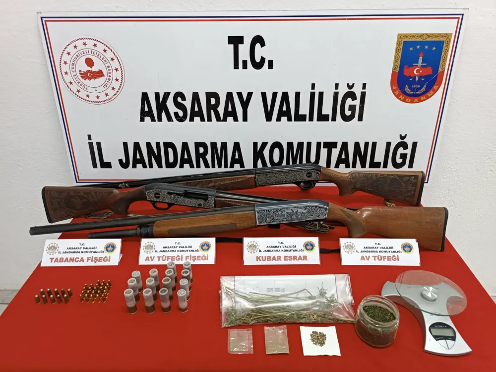 Aksaray’da bir kişinin evinde çok sayıda uyuşturucu yakalandı