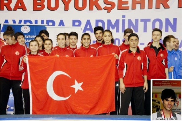 Burakhan Çorapçı Genç Milli Badminton Takımında göz kamaştırdı