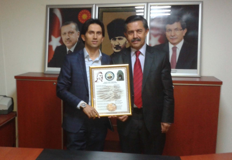 Cemalettin Öztürk Ak Parti İlçe Başkanı Alirıza Özdemir`i Ziyaret Etti.