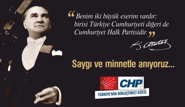 CHP İl Başkanı Koşar `Atatürk 77 milyonun ortak paydasıdır`