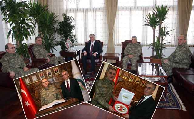 Jandarma Genel Komutanı Aksaray Valisi Şeref Ataklı`yı ziyaret etti