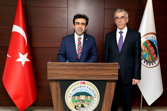 Mersin Valisi Güzeloğlu, Aksaray Valisi Ataklı`yı ziyaret etti