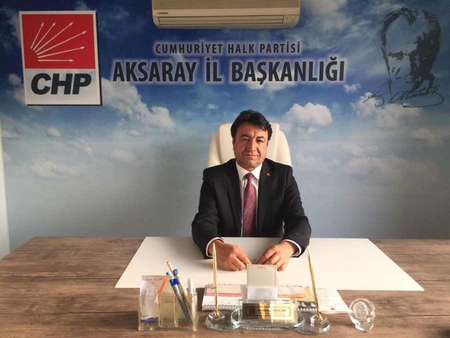 CHP İl Başkanı Ramazan Koçak 29 Ekim Cumhuriyet Bayramı Kutlama Mesajı Yayınladı