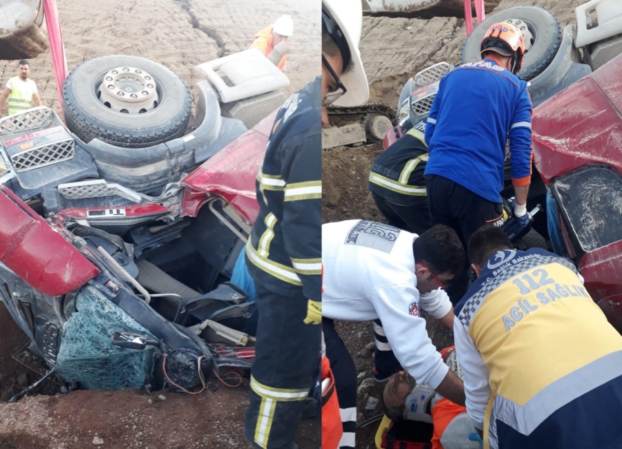 Aksaray Gülağaç Bekarlar Köyü Yakınlarında Kaza; 1 Kişi Ağır Yaralandı