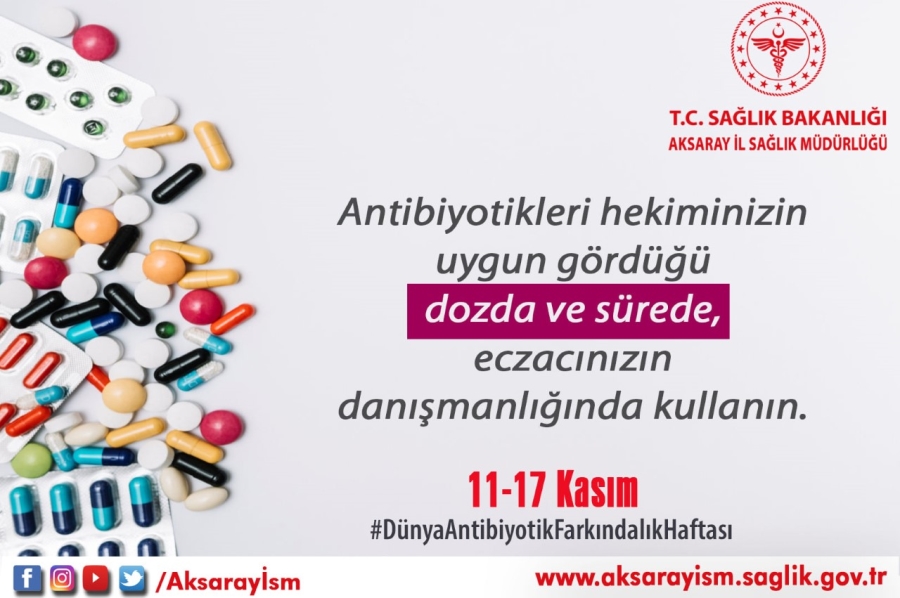 11-17 Kasım 2019 Dünya Antibiyotik Farkındalık Haftası