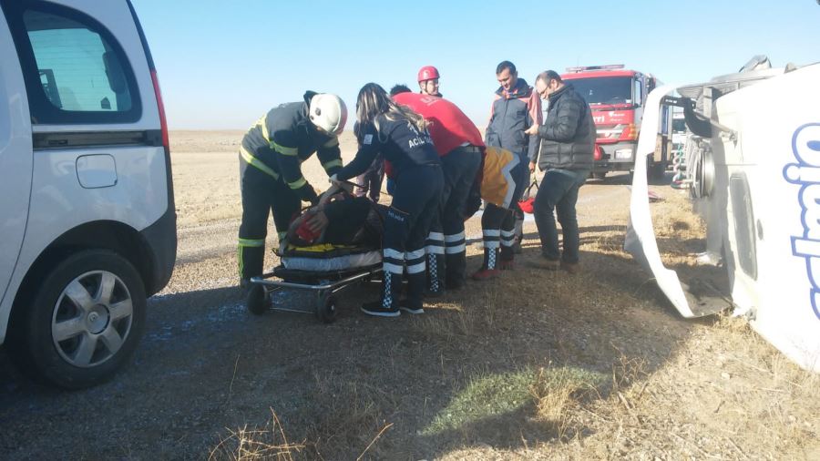Aksaray Armutlu Köyünde Kaza 1 Kişi Yaralandı 
