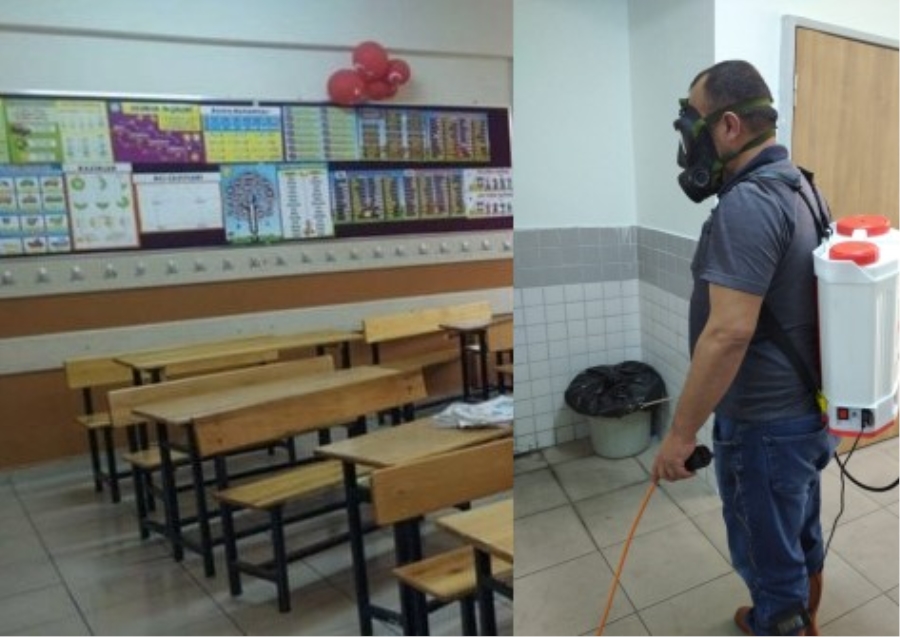 Aksaray Mimar Sinan İlkokulu Dezenfekte Edildi