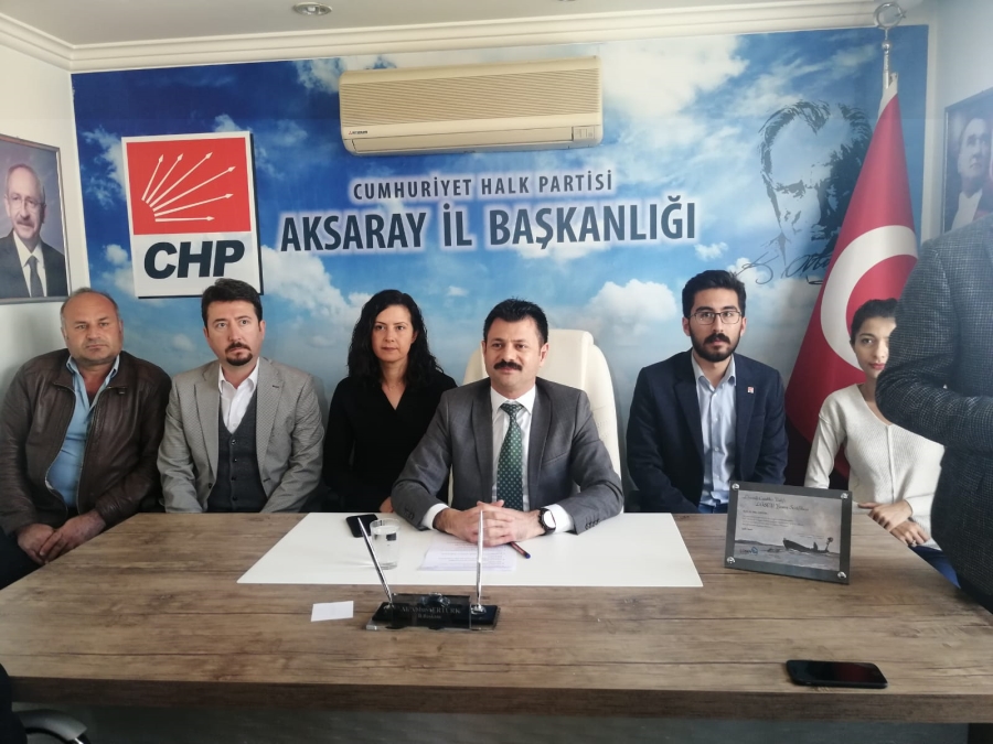 CHP Aksaray İl Başkanı Ali Abbas Ertürk Güncel Konulara Dair Basın Toplantısı Yaptı 