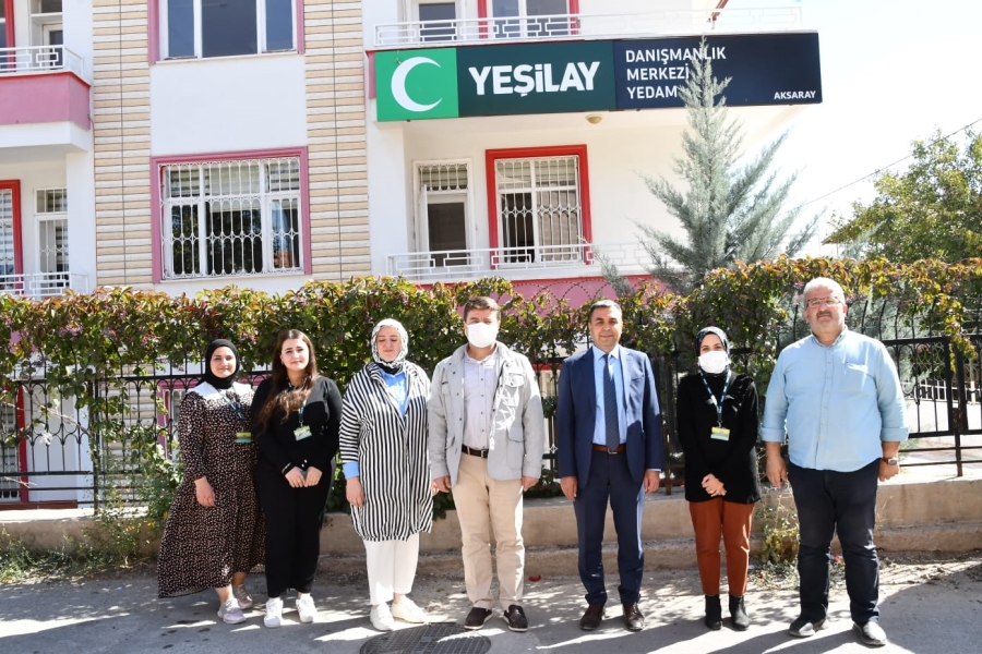 Belediye Başkanı Dr. Evren Dinçer Yeşilay Danışmanlık Merkezini Ziyaret Etti