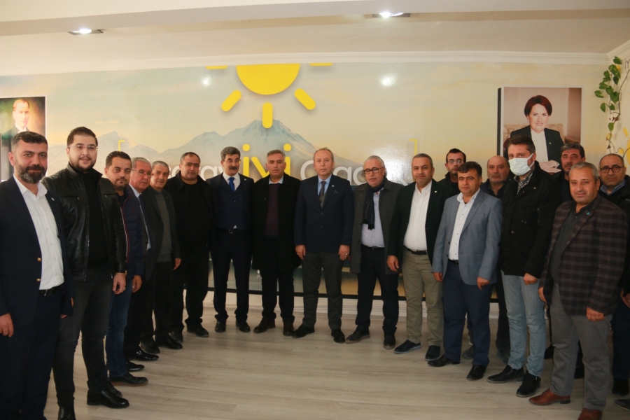 STK Başkanları İYİ Parti İl Başkanı Faruk Ağır’a hayırlı olsun ziyareti gerçekleştirdi 
