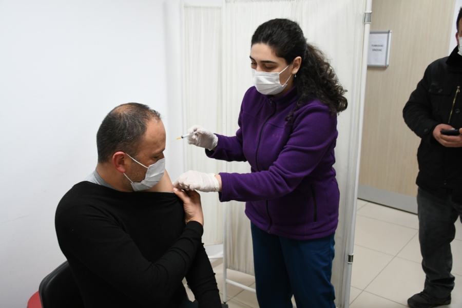 Turkovac aşısı Aksaray’da da uygulanmaya başladı.