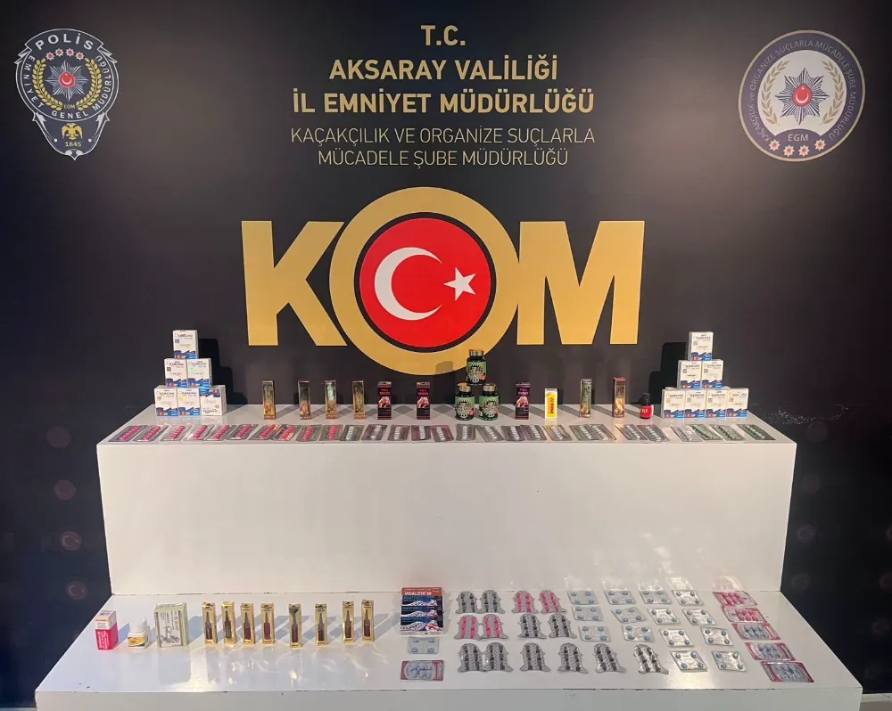 Aksaray Polisi Gümrük Kaçağı Cinsel İçerikli Ürünler Yakaladı