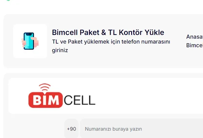 Bimcell En Az TL Yükleme Tutarı Nedir?