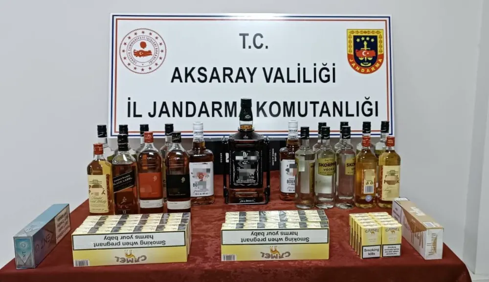 Aksaray’da Kaçak İçki ve Sigara Yakalandı 1 Kişi Gözaltına alındı