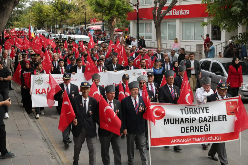 19 Eylül Gaziler Günü Aksaray’ dada Coşkuyla Kutandı 