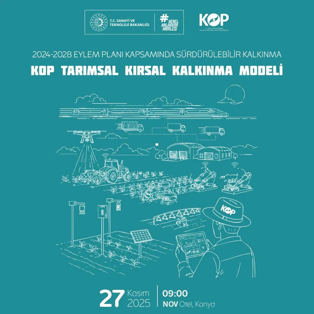 KOP TARIMSAL KIRSAL KALKINMA MODELİ PROGRAMI 27 KASIM’DA KONYA’DA GERÇEKLEŞİYOR