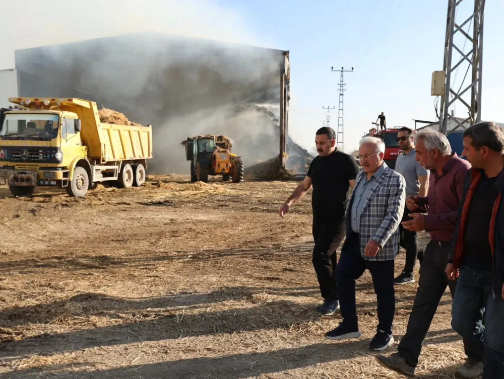 AKSARAY VALİSİ KUMBUZOĞLU’NDAN SULTANHANI’NDA YANGIN ZİYARETİ