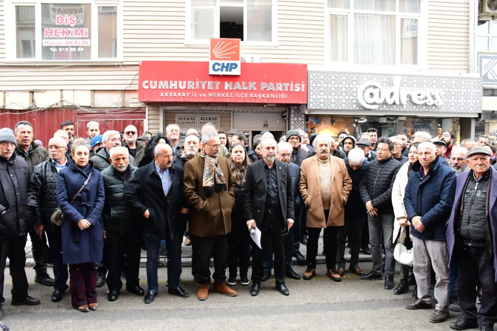 CHP Aksaray’da Basın Toplantısı Düzenledi: “Bu Bir Darbedir!”