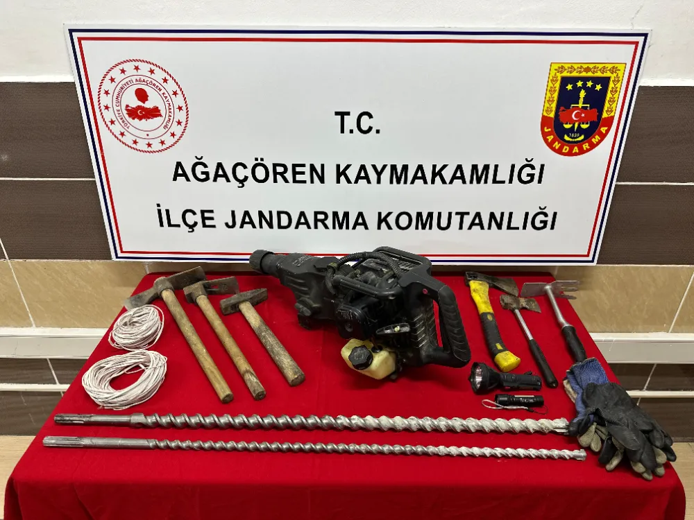 Aksaray’da Kaçak Kazı Operasyonu: 3 Şüpheli Suçüstü Yakalandı