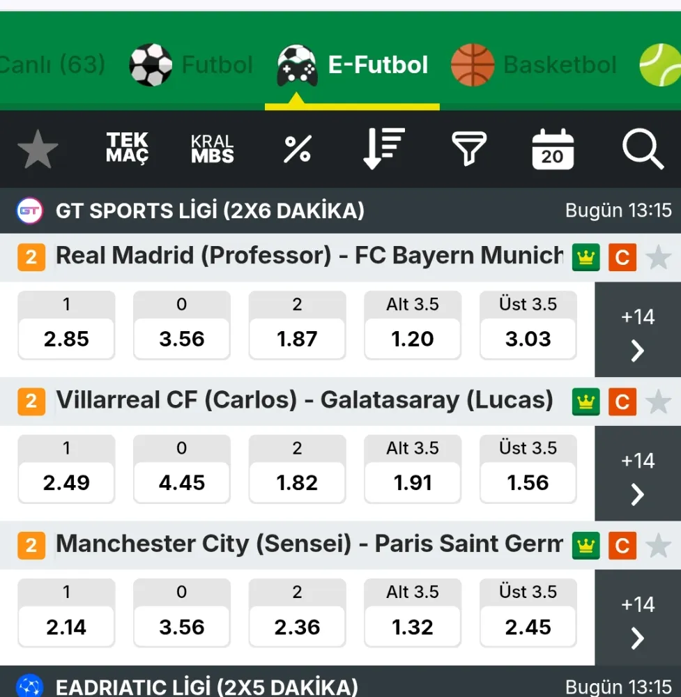 E-futbol iddaa Seçenekleri ile Kazanç Fırsatları