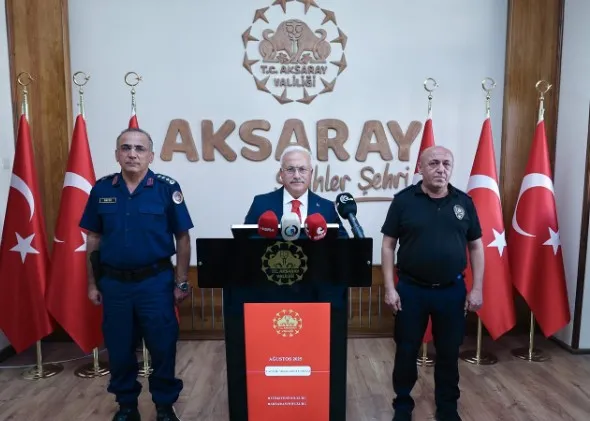 Aksaray Valisi Kumbuzoğlu’ndan Aylık Asayiş Değerlendirmesi: “Suçlulara Geçit Yok”