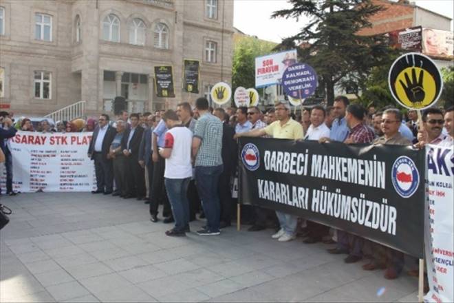 Aksaray'da Mursi'ye Destek Eylemi