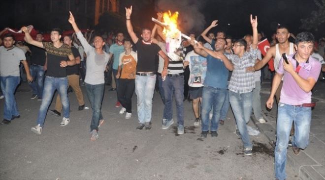 Teröre Tepki Yürüyüşünden Sonrası Gerginlik yaşandı
