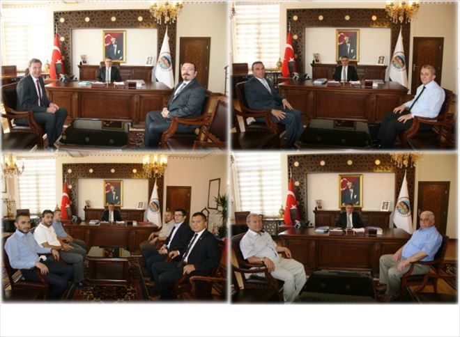 Vali Aykut Pekmez´e ziyaretler sürüyor.