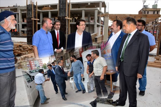 Başkan ve Vekiller Esnaf ve hizmetleri gezdiler