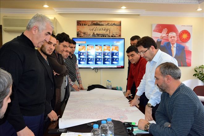 Belediye´de Kar´la Mücadele İle Alakalı Kriz Masası Oluşturuldu