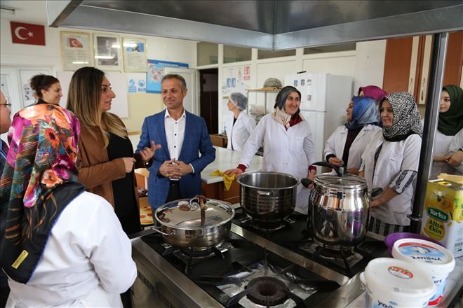 Halk Eğitim Kurslarına ziyaret