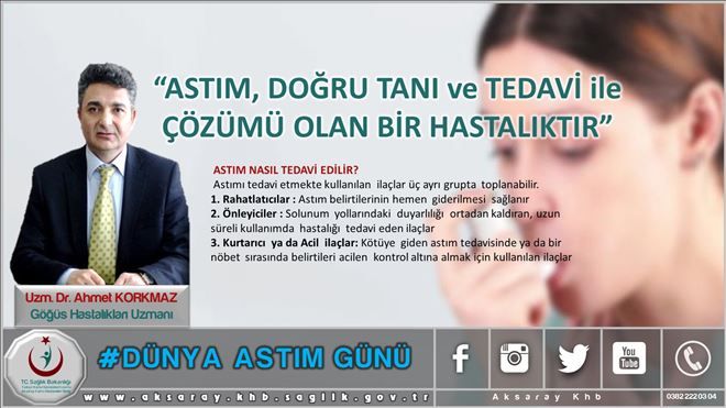 Korkmaz; Astım, Doğru Tanı Ve Tedavi İle Çözümü Olan Bir Hastalıktır